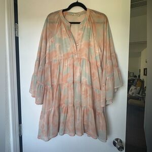 By Together Pastel Peach and Mint Dress